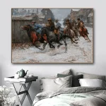 Tableau Chevaux Western