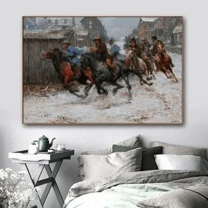 Tableau Chevaux Western