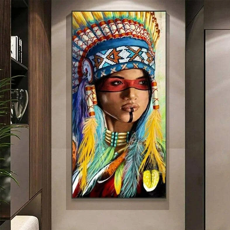 Tableau Femme Amérindienne