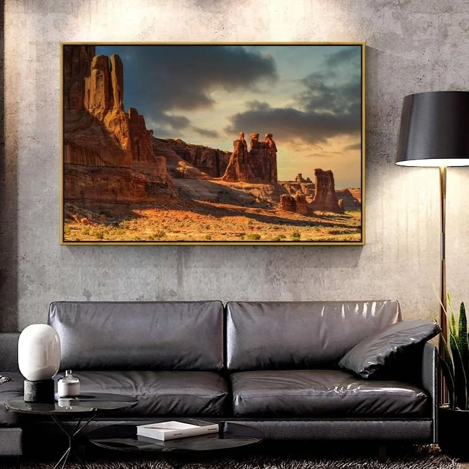 Tableau Paysage Cowboy