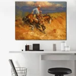 Tableau Cowboy Western