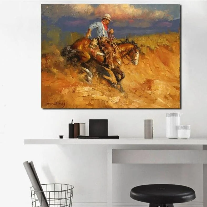 Tableau Cowboy Western