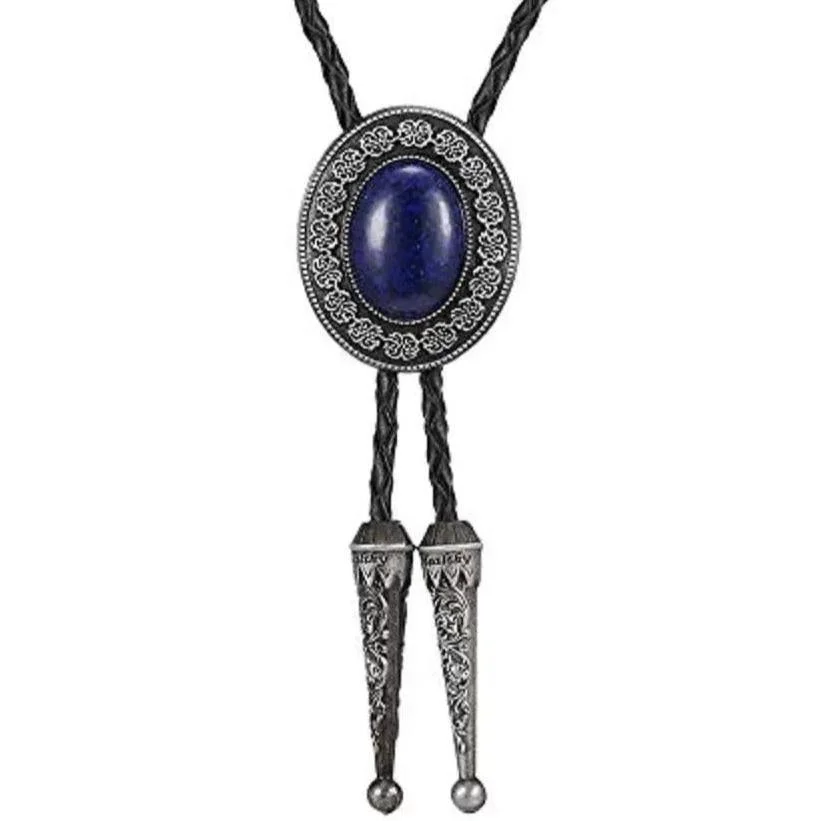 Cravate Texane Bleue